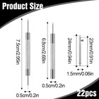 20 Pcs Watch Spring Bar Pins Watchband Stainless Steel -diameter 20mm -new