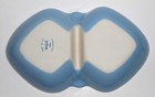 Vintage Winfield China Pottery Blue Pacific Large Divided Vegetable Bowl