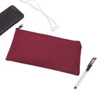 Dalix Zipper Bank Deposit Money Bags Cash Coin Pouch 6 Pack In Maroon
