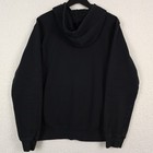 Adidas Hoodie Mens L Black Pullover Sweatshirt Athletic Streetwear Trefoil Black