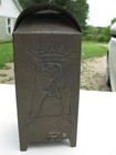 Punched Tin Candle Lantern C1900 Primitive Christmas Folk Art Pierced Antique
