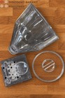 6qt Donut Filler Hopper For Edhard Powerbases  Includes  2  S s Spouts