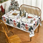  Christmas Tablecloth 60  84 Inch Rectangular  60  X 84   rectangular  White