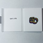 Apple 50th Anniversary     Rare Collectible Magnetic Enamel Pin    