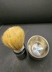 Omega Pro 48 Boar Bristle Shaving Brush Chrome Handle And Metalic Lathering Bowl