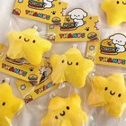 1pcs Star Plush Keychain Fluffy Yellow Backpack Bag Charm Pendant