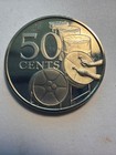 1975 Trinidad And Tobago 50 Cent Proof Coin
