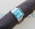 Sundance Catalog Sterling Silver Labradorite Modern Icon Signet Ring Sz 6 5 Nib
