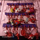 Vintage Retro 1980s Lot Bell Charms  Plastic With Collection Book Included  2