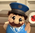 Seiffener Volkskunst Ball Policeman Smoker - Incense Burner - Germany