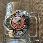2006 Rose Bowl Championship Bound Texas Longhorns Football Glass Mug Collectible
