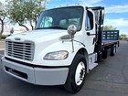 2017 Freightliner M2 106 Medium Duty 26 Ft Flatbed   Stake Body Lift Gate