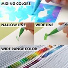Kuretake Zig Clean Color Real Brush 120 Colors Set  Brush Tip Marker Pens  For P