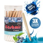 Kashmir Pre Rolled Cones Blueberry Flavored 1 1 4 Rolling Papers Cones 25 Ct Jar