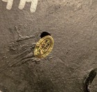 Pair Of Antique Brass And Marble Look Candle Holders