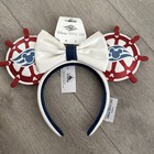 2025 Disney Cruise Line Dcl Ship Wheel Minnie Ears Red And While