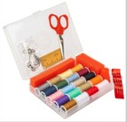 Singer Sewing Travel Kit Storage Box 34pc Set Thread Needle Scissor Fly Friendly