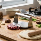 Burger Smasher Stainless Steel Grill Press For Flat Top Griddle Bbq