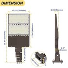320w Led Parking Lot Light Dusk To Dawn Commercial Outdoor Shoebox Pole Lighting