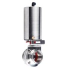 2   Ss316 Sanitary Pneumatic Butterfly Valve Single Acting Tri Clamp Od 64mm