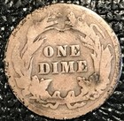 A Vintage Good 1915 P Barber Silver Dime Coin-old Us Coin-sep314