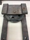 Antique Barn Door Slider Single Rollers With 8  Foot Track Vtg Old 1504-22b