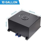 10 Gallon Aluminum Fuel Cell Gas Tank Cap   Level Sender nylon Fuel Line Kit