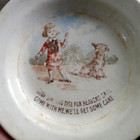 Early 1900 Buster Brown   Tige Baby s Plate Advertising Ironstone E liverpool oh