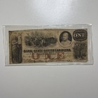 1861 -1 Dollar Bank Of South Carolina Note