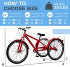 Mooncool Adults Mountain Tricycles  24  26  27 5  7-speed Heavy Duty Trikes Bike