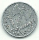 A High Grade Au   1943 France 50 Centimes Coin-mar562