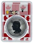 2024 Canada 1oz Silver Maple Leaf Pcgs Ms69 - Flag Frame - Low Pop