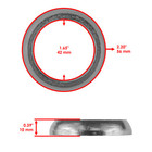 Caltric Exhaust Gasket Donut Seal For Polaris 5243518 5256385