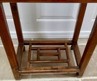 Vintage Chinese Elm Wood 3 Tier Plant Stand Pedestal Table Ming Style Carved