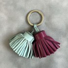 Hermes Carmen Unodosu Leather Key Holder Charm Keyring With Heart Design