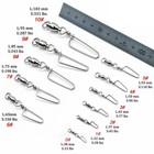 100pcs Fishing Ball Bearing Swivels With Coastlock Snap Fishing Connector