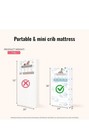 Dream On Me Holly 3 Fiber Baby Crib Mattress  Fits All Mini   Portable Crib