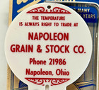 Vintage The Vernon Company Window Thermometer No  V-206 Napoleon Ohio New In Box