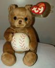 Ty Beanie Baby Shortstop The Baseball Bear 7  New Mwmts Plush Stuffed Animal Toy