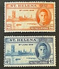 Travelstamps  1946 St  Helena Stamps Scott  128-129 - Kgvi Peace Issue - Moglh