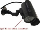 4 Pack Ir Bullet Fake Dummy Surveillance Security Camera Cctv   Record Light