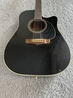 Fender La Brea California Series Black Mik Rare Vintage Acoustic Electric Guitar