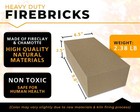 Girtech Insa-4 Durable Insulating Fireclay Chamotte Fire Bricks 2500f Pack Of 4