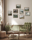 Framed Canvas Prints Art Vintage Decor  Home Farmhouse Decor View Of The Country