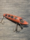 Vintage Heddon Baby Vamp Glass Eyes Rare Orange And Black Color