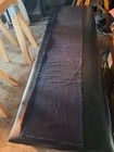 Indigo Dye Fabric Cylinder Painted 37x172 Cm Handwoven Rare Condition