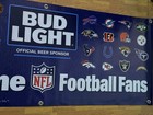 Bud Light Nfl Welcome Football Fans Banner 20x50 Beer Football Man Cave Garage