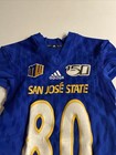 Game Worn Used Adidas San Jose State Spartans Sjsu Football Jersey Medium 7  80