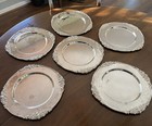 Vintage Godinger Silver Art Silver-plated Ornate Baroque 13    Chargers Set Six