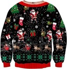 Hilarious Santa Ugly Christmas Sweater Fullsize S-6xl  Funny Claus Ugly Christ